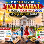 Taj Mahal in Agra India with Taj Mahal e ticket booking guide and ticket price 2026